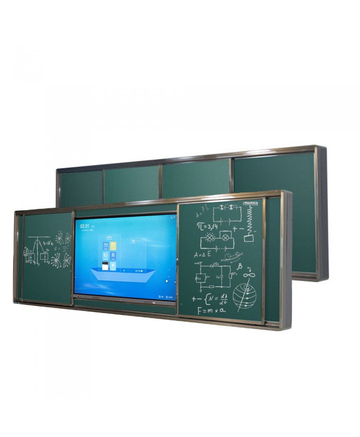 DigiCast DC11 Sliding Whiteboard for Interactive Flat Panel | Heavy Duty Smart Classroom Board